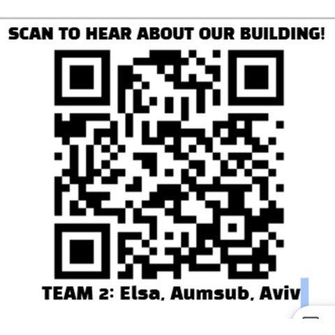 Student project QR code linking to a Vocaroo recording